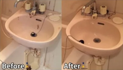 洗面所クリーニング